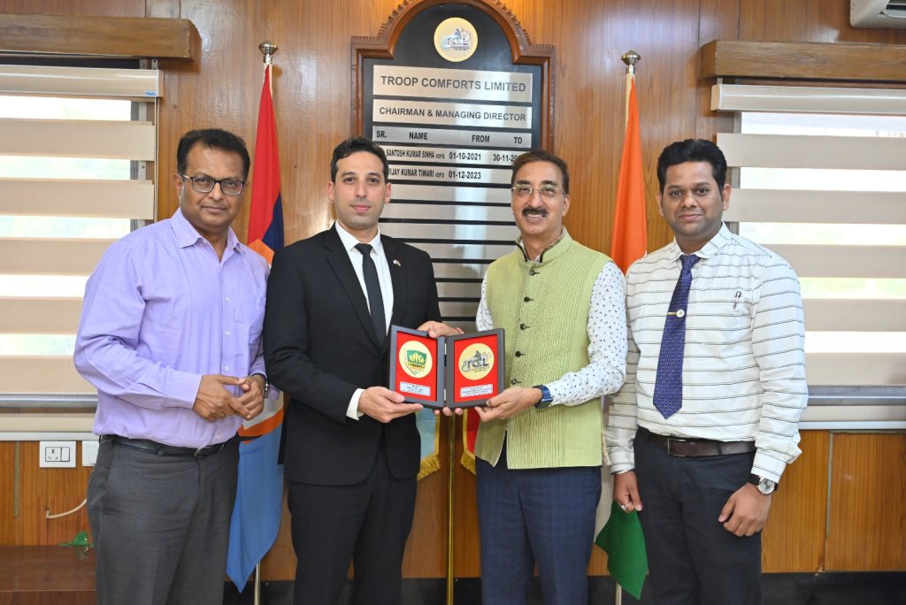 TCL Officials had a fruitful and positive interaction with Mr. Eyal Ben-Oz, Deputy defence attache, Embassy of Israel gallery thumbnail - 2 items